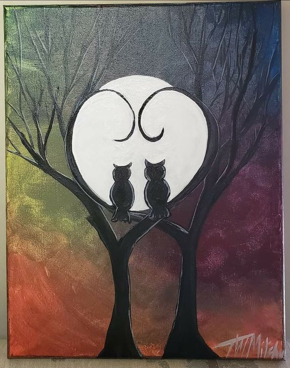 Paintnight With Tommy In Greenwood Owls In Moonlight Greenwood Calendar