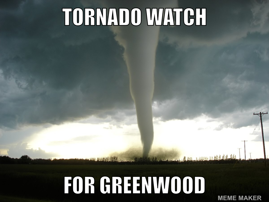 Tornado Watch Greenwood Calendar