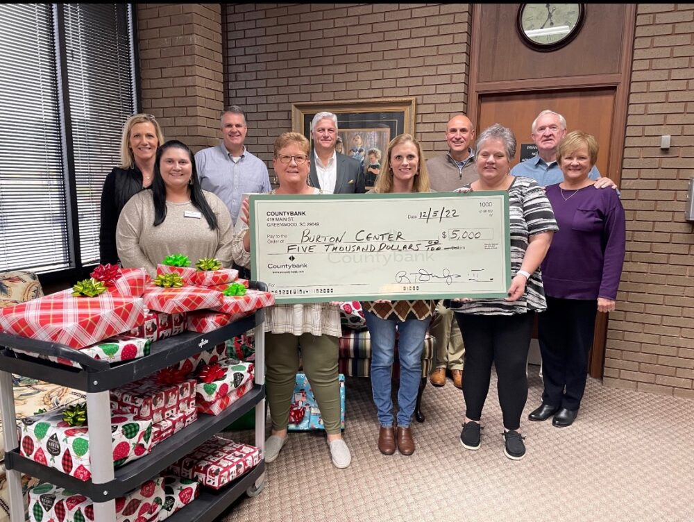 COUNTYBANK AND GREENWOOD CAPTIAL DONATE 5 000 TO